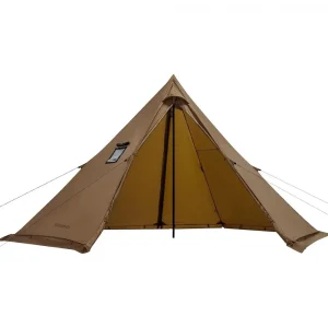 6-8 Person Tipi Tent with Stove Jack and Skirt, Ideal for Family Camping, Hiking, Fishing, and Hunting Adventures