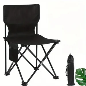 Outdoor Foldable Chair Camping Chair with Side Pocket Picnic Oxford Cloth Chairs Portable Beach Fishing Chairs Camping Chairs