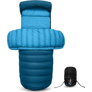 Ultralight Recycled 3Season Down Sleeping Bag for Adults with 650FP 700FP Fill Compact Design with Compression Sack for Backpac